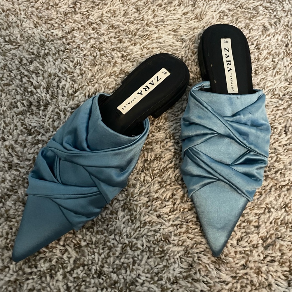 Zara blue shoes
